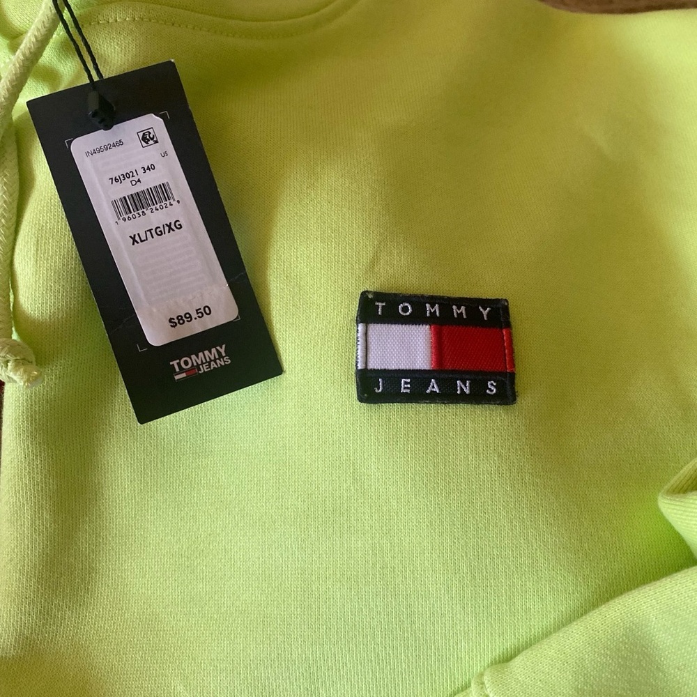 Tommy Jeans Neon Yellow Hoodie